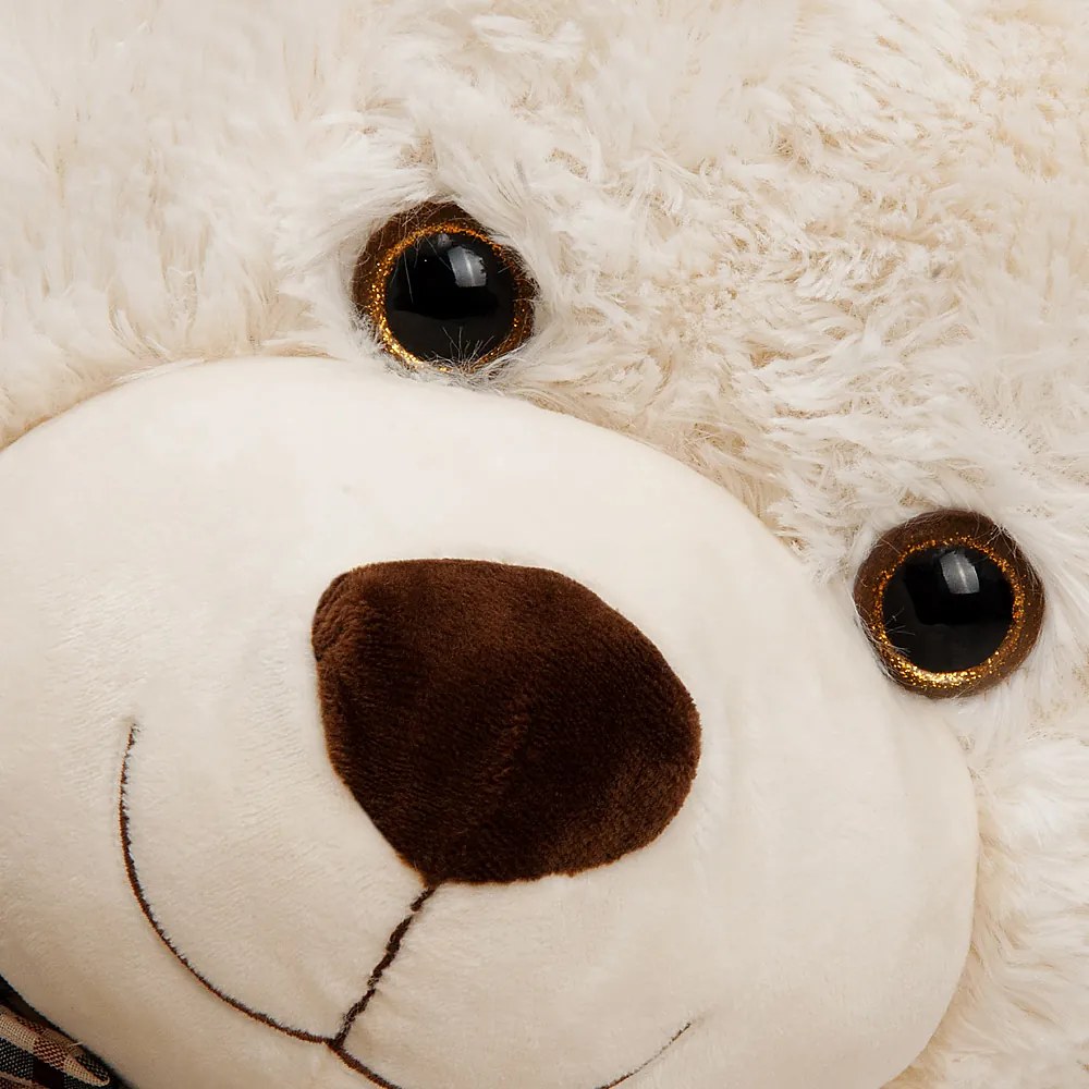 Veľký plyšový medveď BENY, 100cm, krémová Monzana