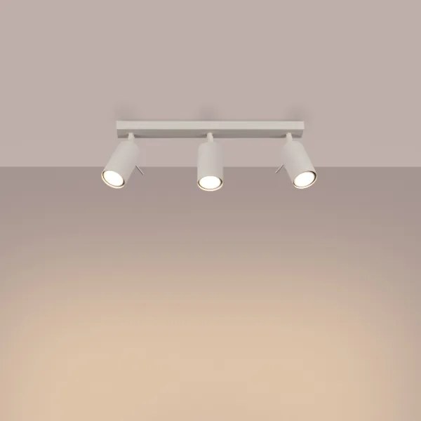 Sollux SL.1496 - Bodové svietidlo RING 3xGU10/10W/230V krémová