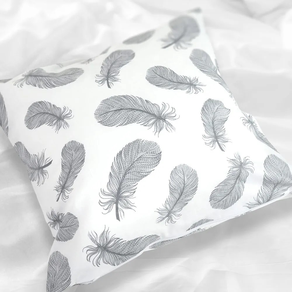 Polášek Bavlnená obliečka na vankúšik - Hnedé srdiečka | 40 x 40 cm