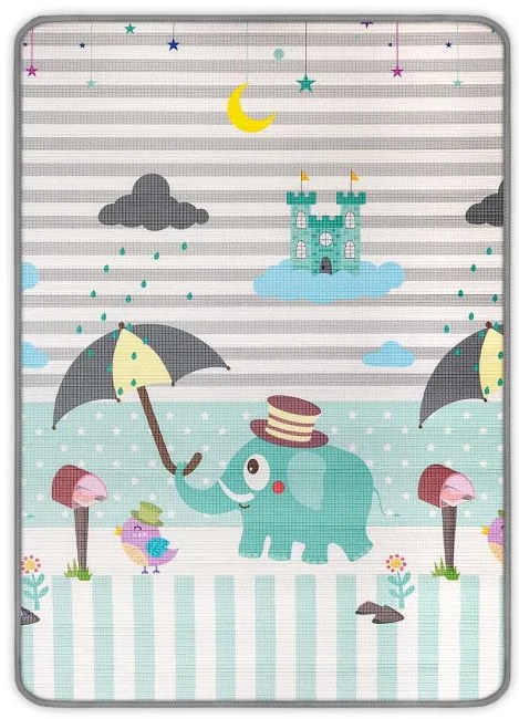 Rolovacia podložka pre deti Kinder 120x178 cm - Číslice a slon