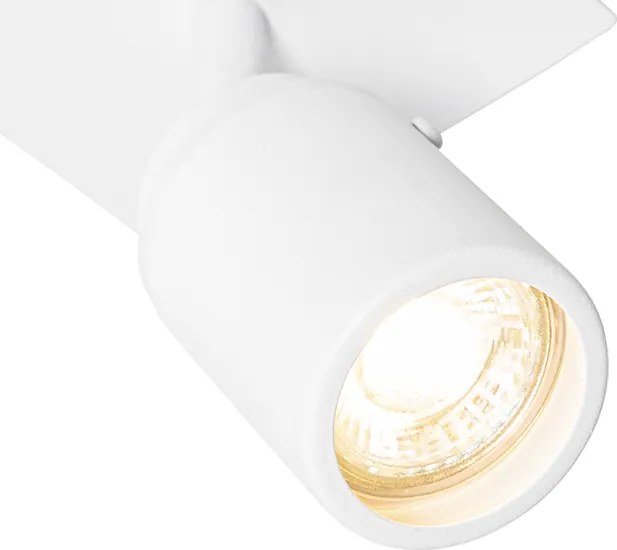 Moderný štvorcový biely kúpeľňový bodový reflektor IP44 - Ducha