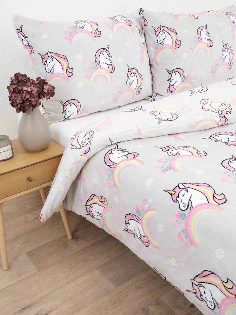 Obliečky mikroplyš Exclusive – Jednorožec