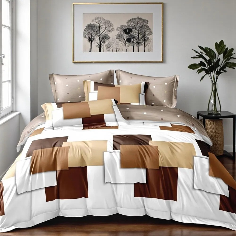 Obliečky HILDA RECTAN 7-dielna sada 140x200 cm