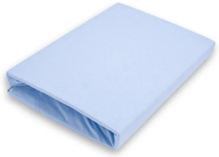 Jersey prestieradlo EXCLUSIVE svetlo modré 200x220 cm