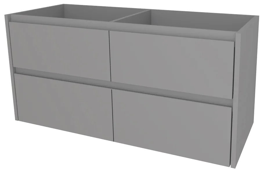 Mereo, Mereo Opto, kúpeľňová skrinka 121 cm, Multidecor, Šedá supermat, MER-CN993SSEDA
