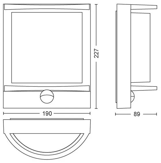 Philips 17392/93/P0 - LED Vonkajšie nástenné svietidlo SAMONDRA LED/12W IP44