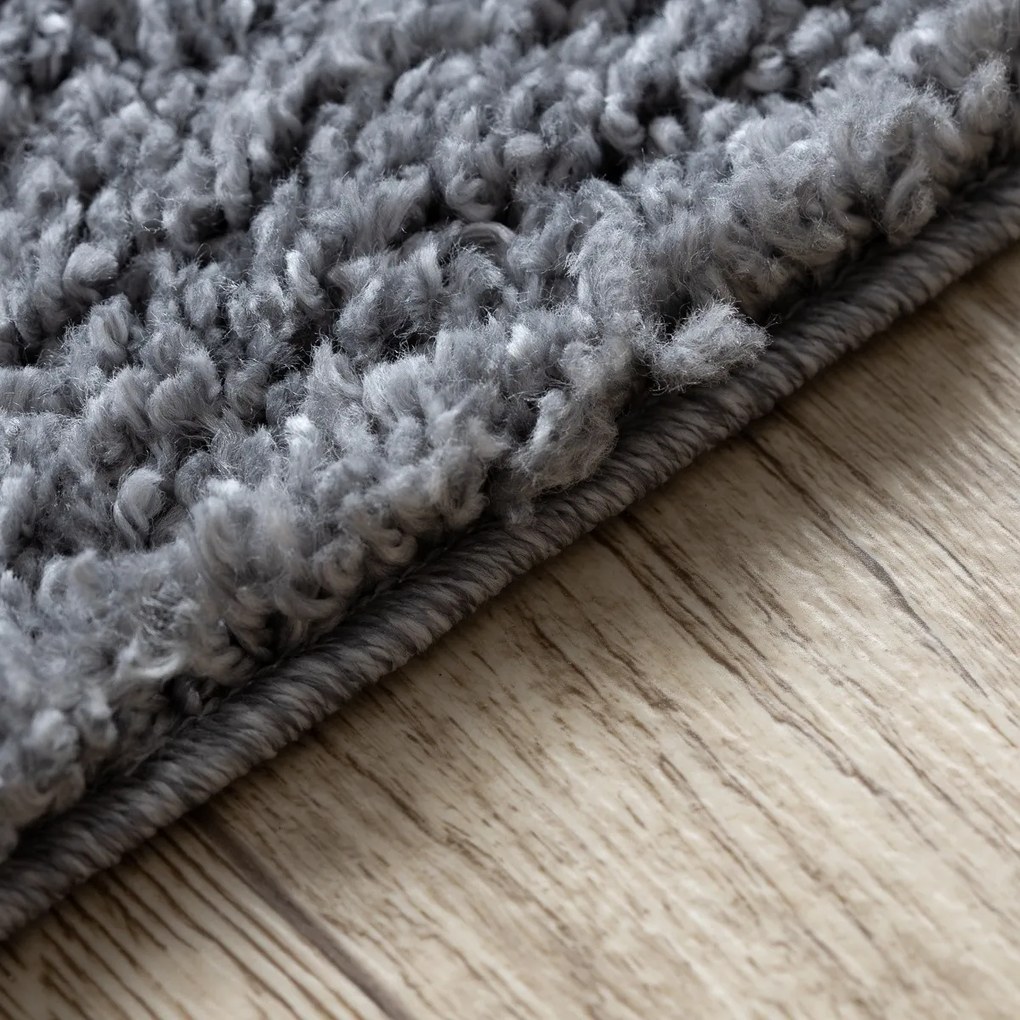 Dywany Łuszczów, Kusový koberec Berber 9000 light grey, 140x190, šedá, obývacia izba