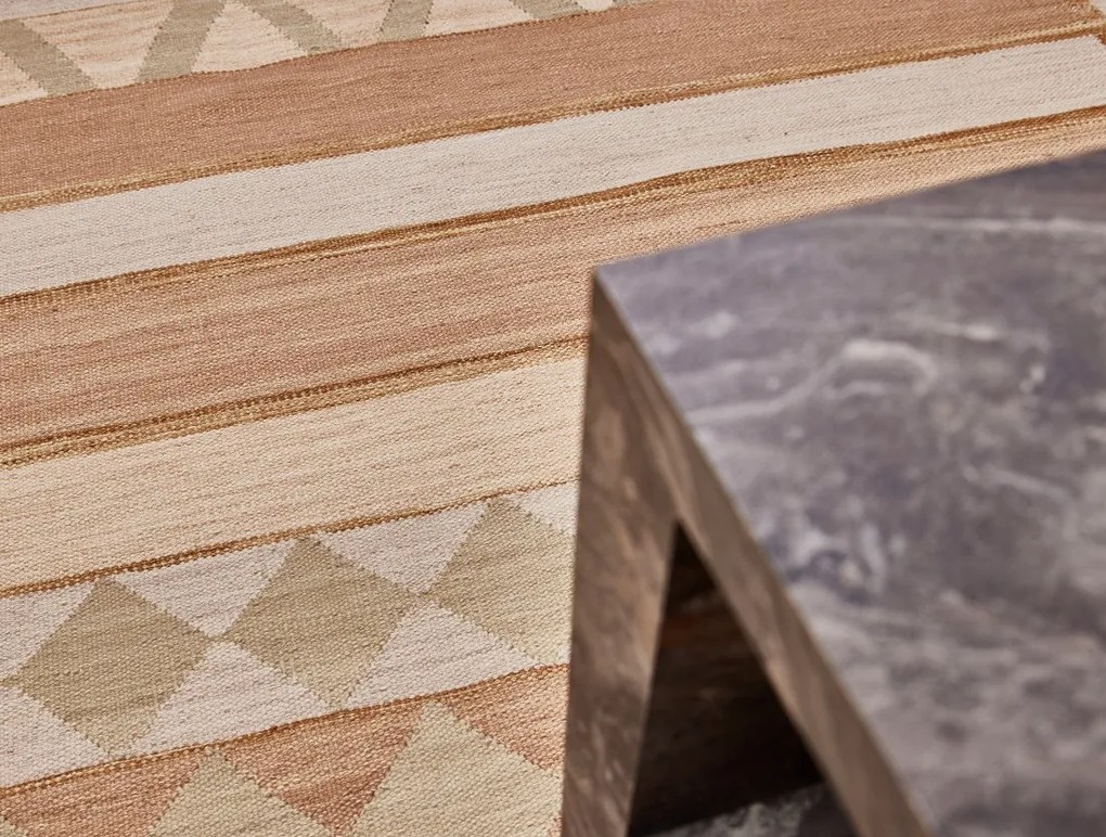 Ručne viazaný kusový koberec Cosmati DESP P121 Beige Mix, 240x300, béžová, chodba / predsieň, Diamond Carpets India