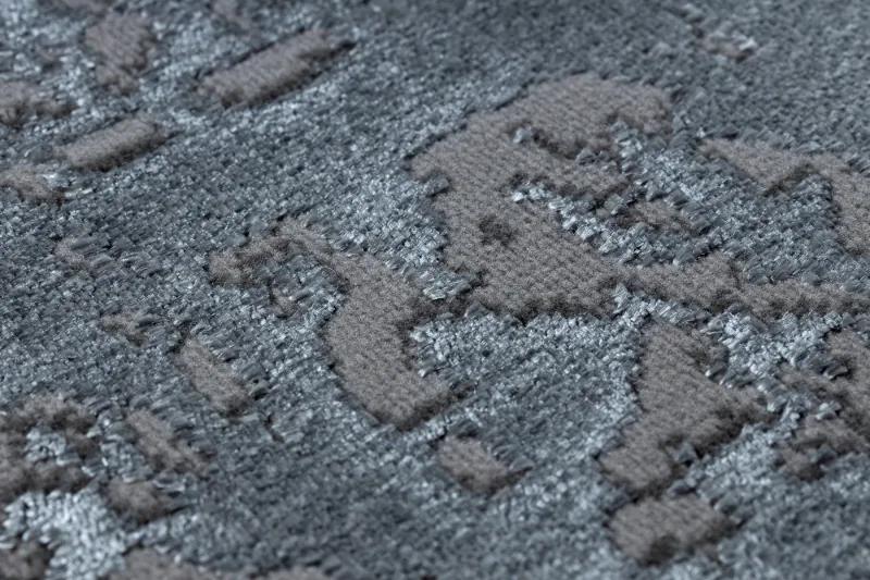 Moderný koberec DE LUXE 2083 ornament vintage - Štrukturálny sivá Veľkosť: 140x190 cm