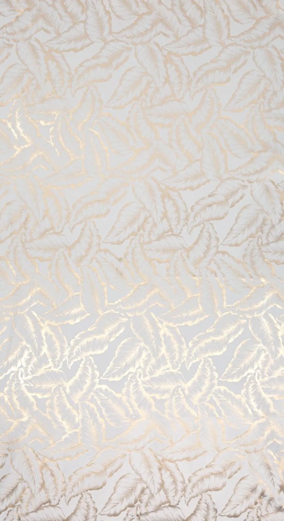 ZATEMŇOVACÍ ZÁVES NA KRÚŽKOCH MILENA 140X250 CM LISTY