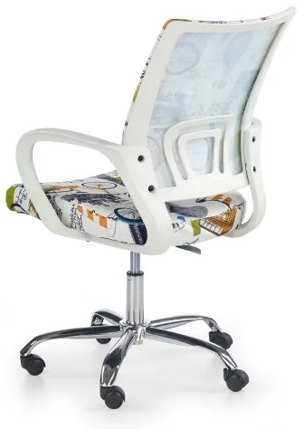 Pestrofarebná kancelárska stolička SIRAQ