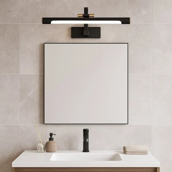 LED kúpeľňové osvetlenie na zrkadlo VINCI LED/12W/230V 40 cm IP44 čierna