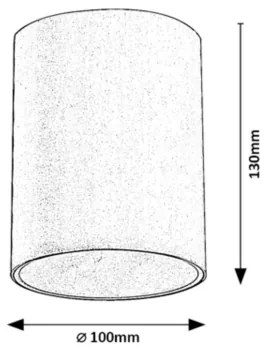Rabalux 7819 - Vonkajšie bodové svietidlo ZOMBOR 1xGU10/35W/230V okrúhly IP54