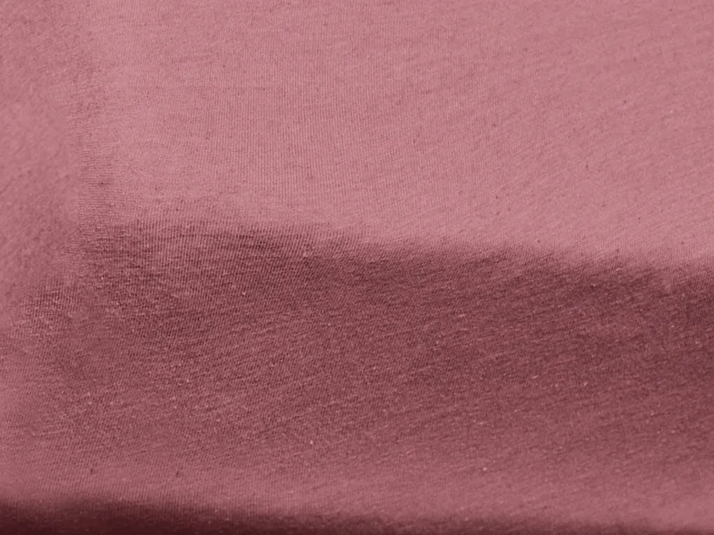 Jersey plachta  do detskej postieľky staroružová 70 x 140 cm
