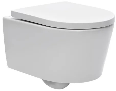 WC závesné SAT Brevis vrátane dosky softclose, zadný odpad SATBRE010RREXP