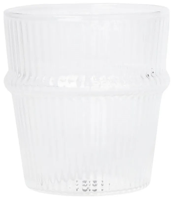 Bastion Collections Sklenená šálka na espresso Ribbed 100 ml