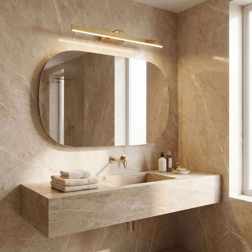 Toolight Toolight, LED nástenné svietidlo, 73cm, 14W, 4000K, 1500lm, SWE006-1W, zlatá lesklá, OSW-20105