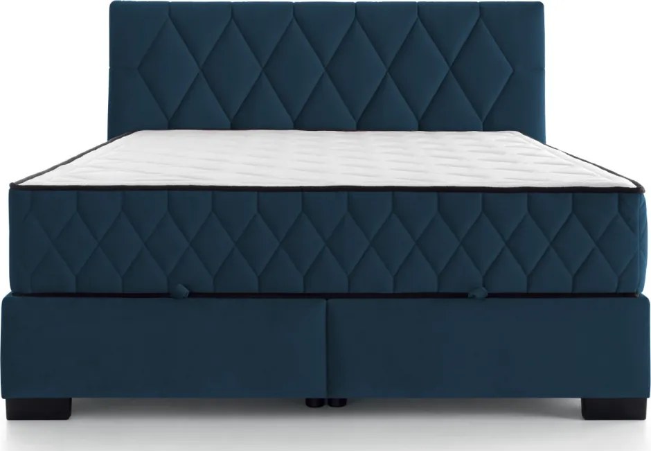 Posteľ Reve 160x200 cm, námornícka modrá látka