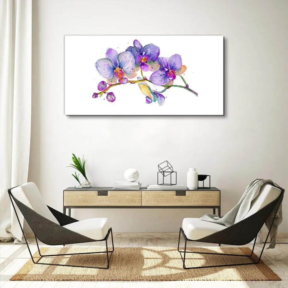Obraz Canvas Maľovanie kvetinové konáre
