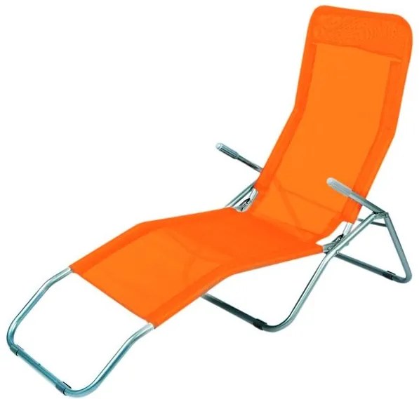 Záhradné lehátko AGA SIESTA MC372171O/MR4250-Orange - oranžové