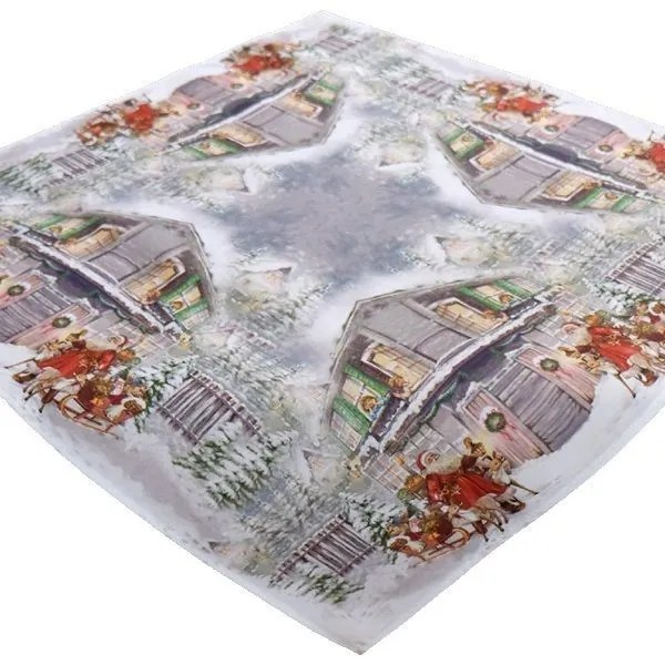 Obrus Vianočná dedinka 85x85 cm