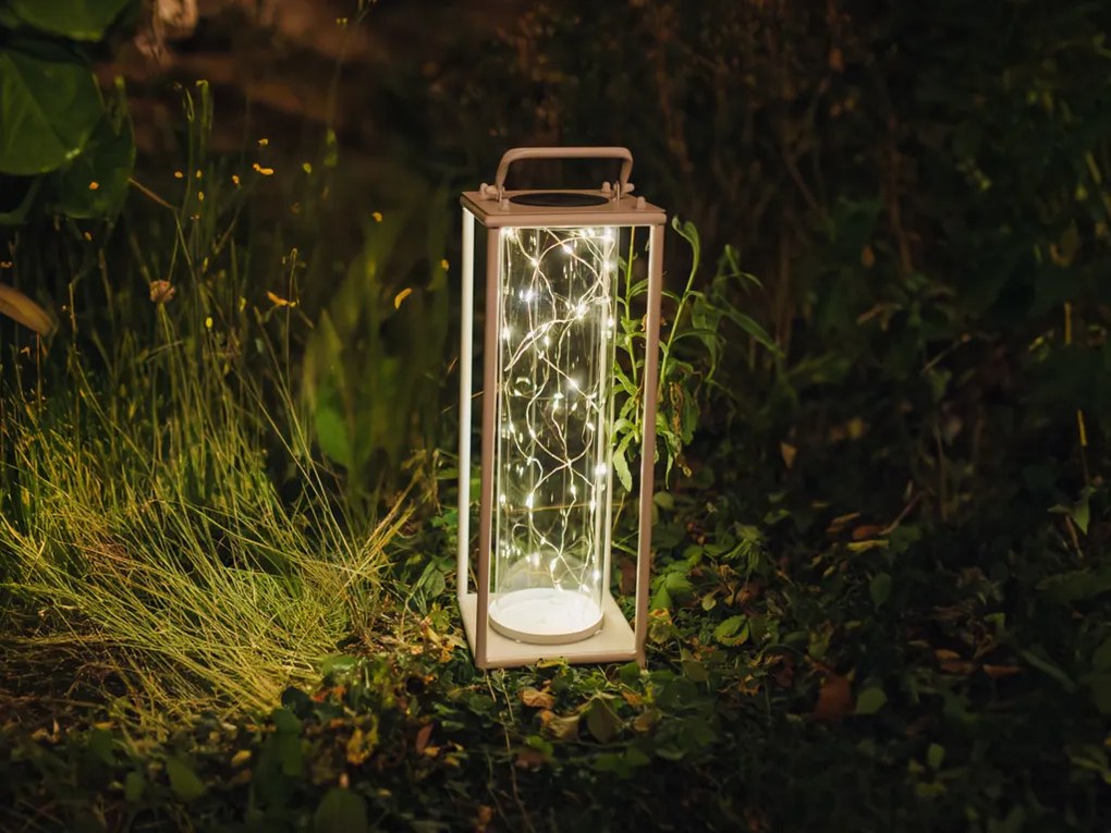 Solárna lampa LANTERN WHITE biela