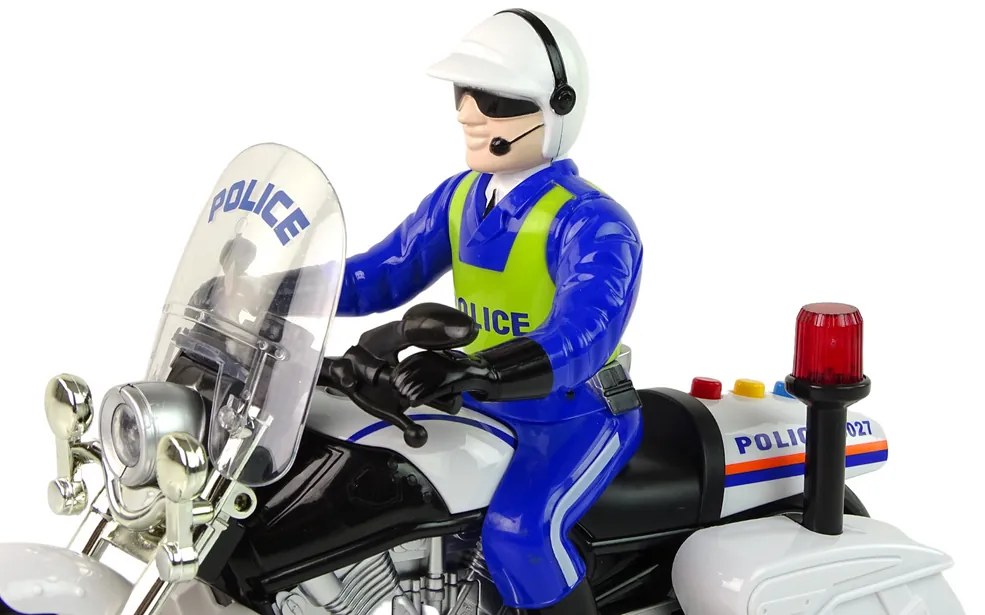 Lean Toys Policajná motorka s policajtom