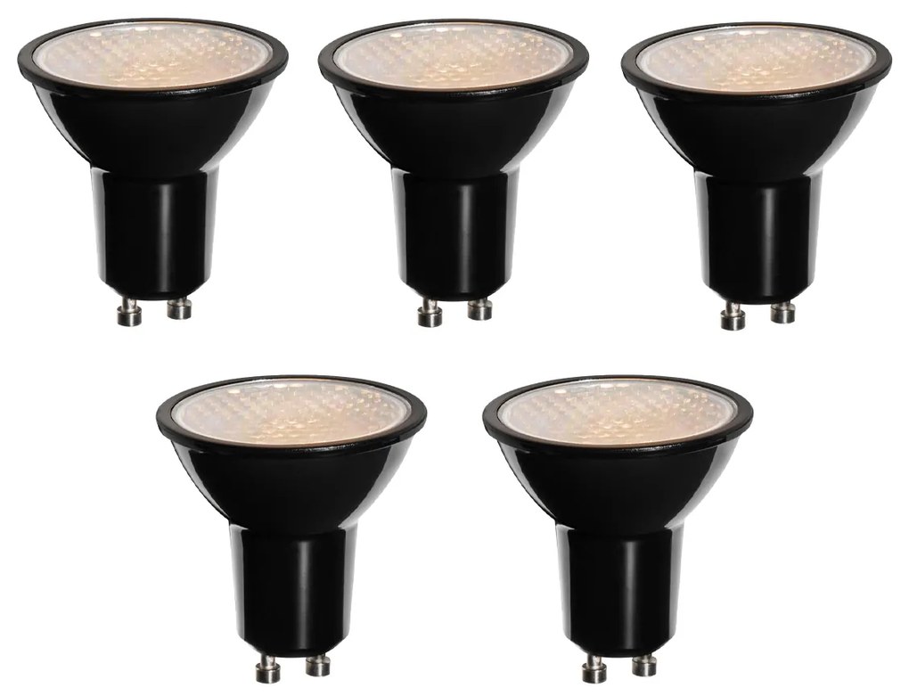 Sada 5 ks GU10 3-stupňová stmievateľná LED žiarovka 50 mm Honeycomb 6W 400LM 3000K