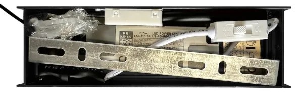 LED luster na lanku LINEA LED/36W/230V 3000/4000/5700K CRI 90 čierna