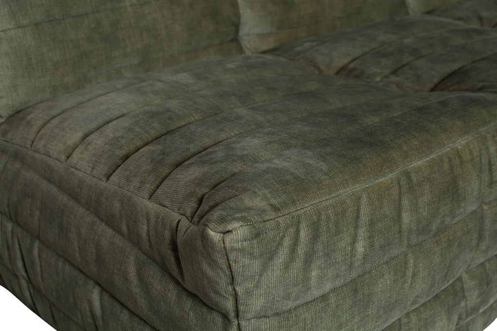 Trojmiestna zamatová pohovka Bag 75 × 160 × 90 cm
