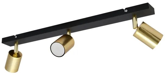 LED Bodové svietidlo TUNE 3xGU10/4,8W/230V zlatá/čierna