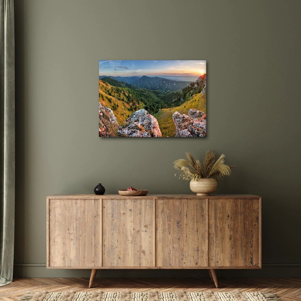Obraz - Horská krajina (70x50 cm)