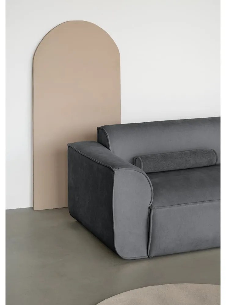 Sivý modul pohovky (ľavý roh) Flex Felix – Miuform