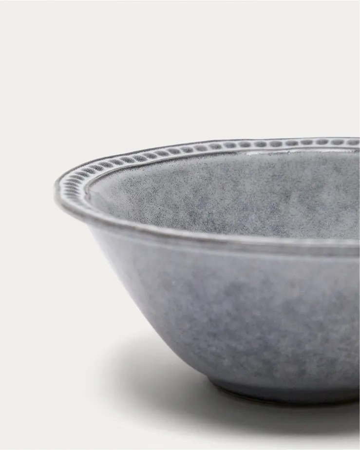 Modrá keramická polievková miska Dovec – Kave Home