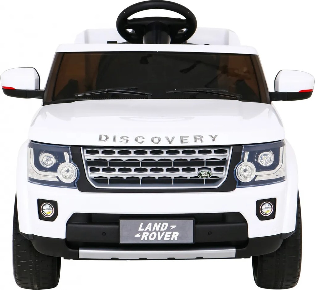 Ramiz Land Rover Discovery Elektrické auto pre deti Biele SUV + diaľkové ovládanie