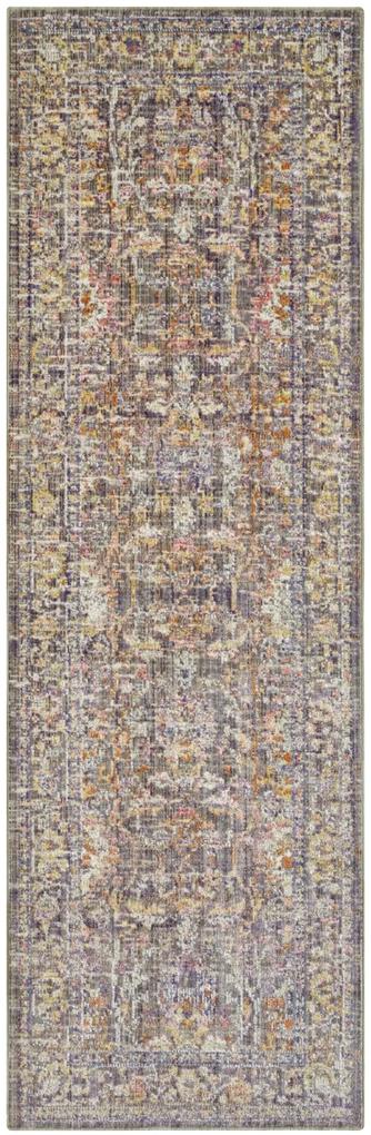 Nouristan - Hanse Home koberce Kusový koberec Cairo 105589 Luxor Grey Multicolored – na von aj na doma - 80x200 cm