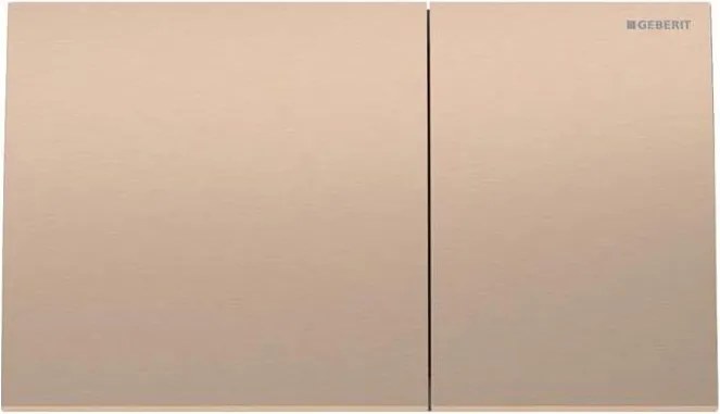 Geberit 115.622.QB.1-Splachovacie tlačidlo Sigma70 25x14,6 cm, kartáčovaný povrch v odtieni ružového zlata