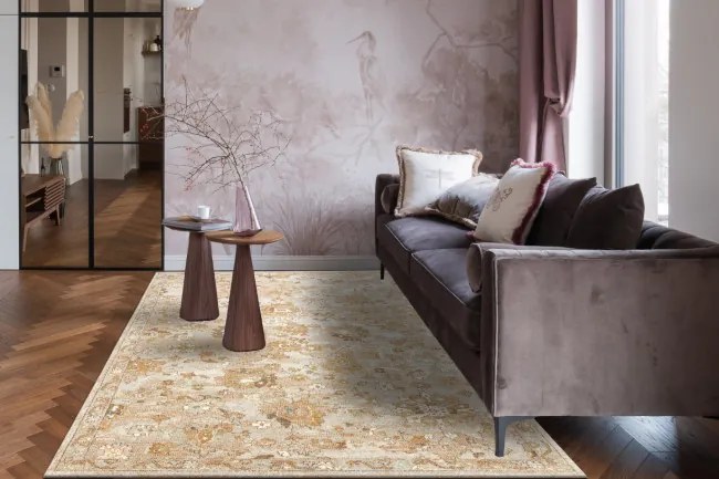Koberec SOHO 477.22.LA115 OSTA naturálny béžový / terakotový