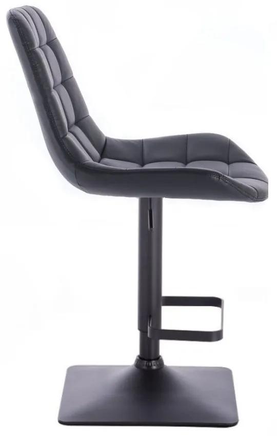 LuxuryForm Barová stolička PARIS na čierne podstave - čierna