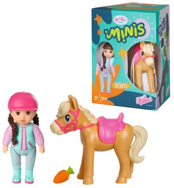 BABY born Minis Sada s koníkom a bábikou