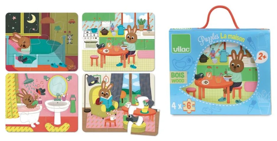 Vilaca Drevené puzzle Dom