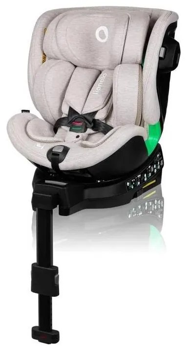 Lionelo - Autosedačka so základňou otočná HARMONY i-Size 40-150 cm béžová