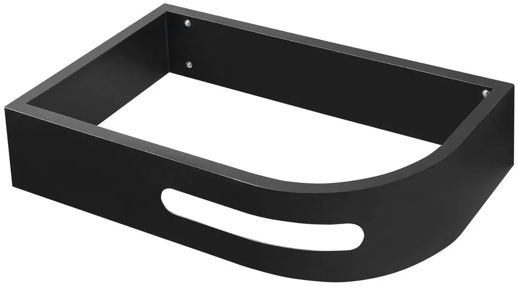 Sapho Sapho, PULSE konzola s držiakom uterákov, ľavá, čierna mat, BM752-CL