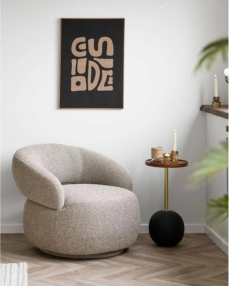 Okrúhly odkladací stolík s doskou z mangového dreva ø 30 cm Sirone – House Nordic