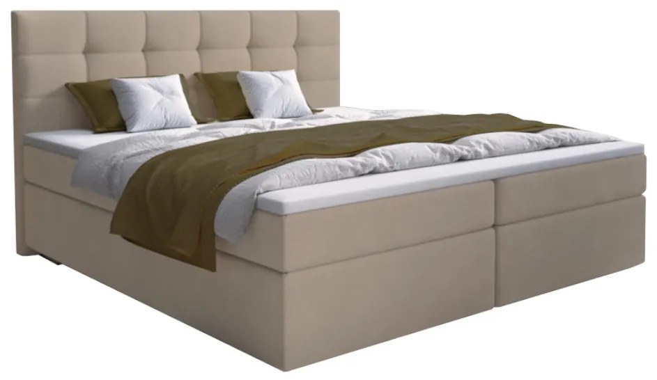 Čalúnená posteľ boxspring GLOSE, 180x200, sawana 24