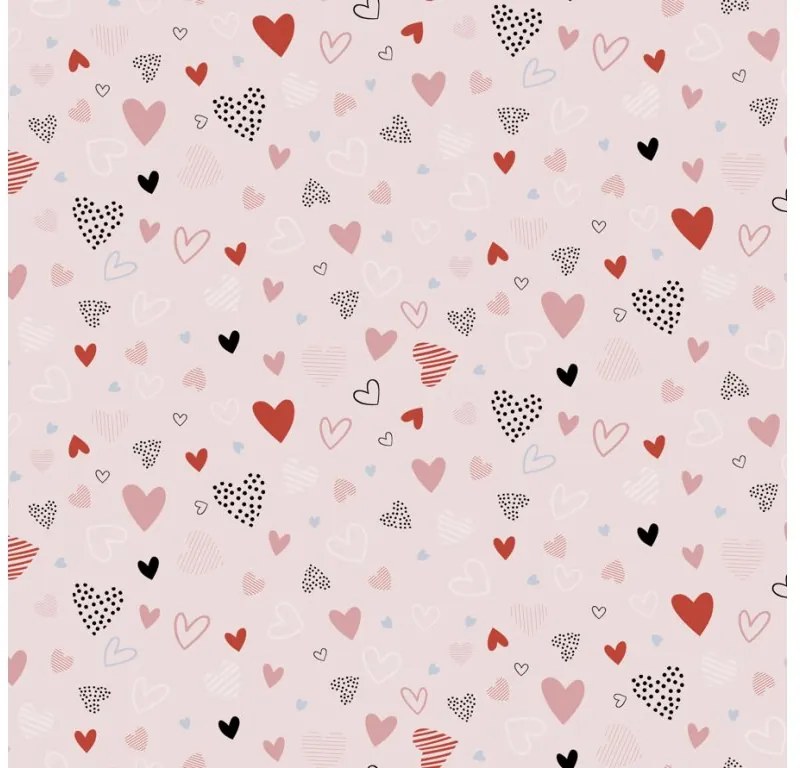 Sada obliečok do postieľky s plachtou LOVITA, ružová