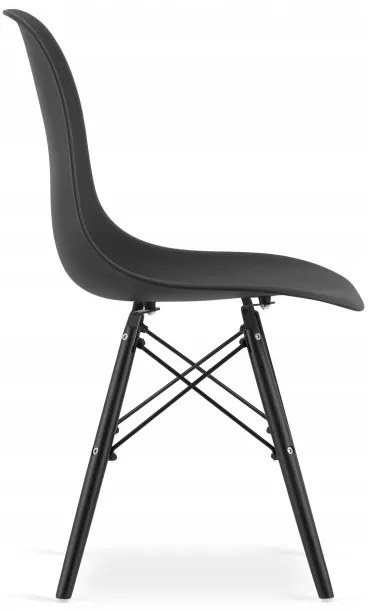 Jedálenský stôl TODI jaseň 60 cm s dvoma stoličkami OSAKA čierne