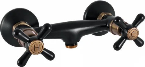RAV SLEZÁK Morava sprchová batéria 100 mm čierna / stará mosadz MK180.0CMATSM
