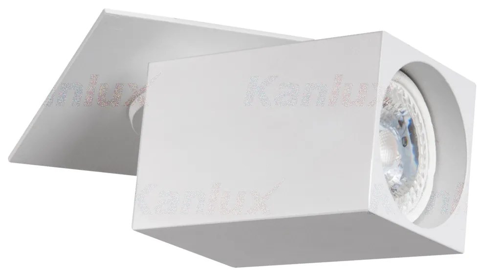 KANLUX Stropné bodové vstavané osvetlenie CHIKO DSL, 1xGU10, 35W, 57x57mm, hranaté, biele