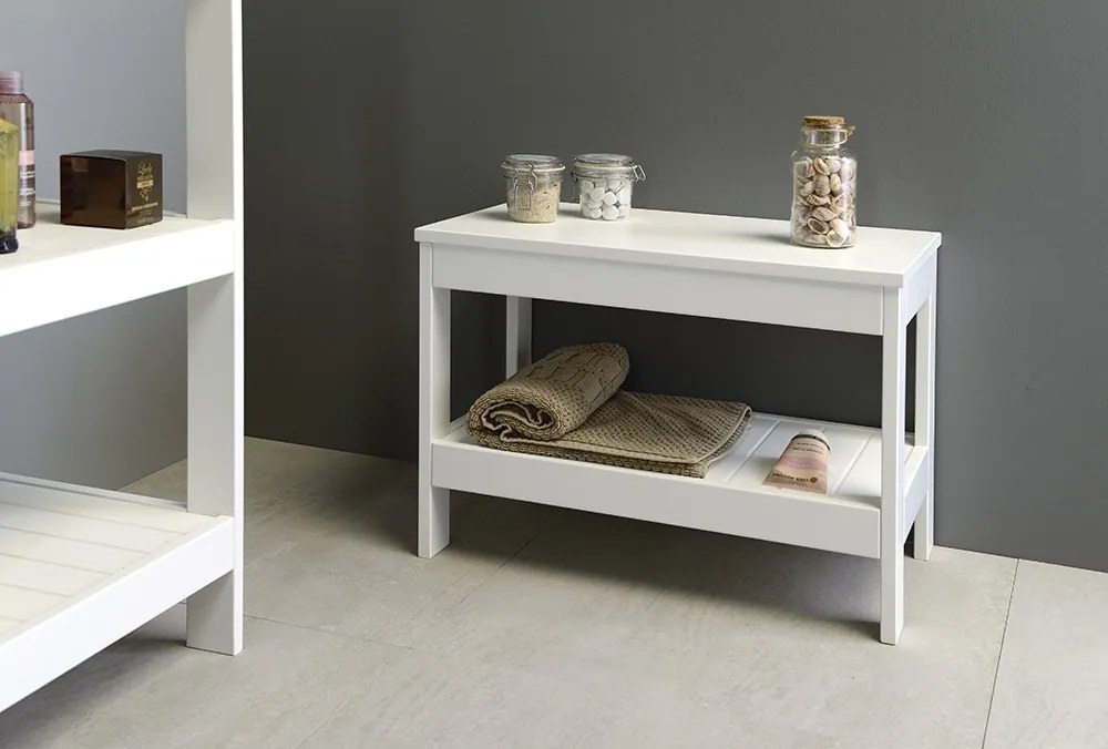 Aqualine Aqualine, ETIDE umývadlová skrinka 71,5x85x44 cm, matná biela, ET725